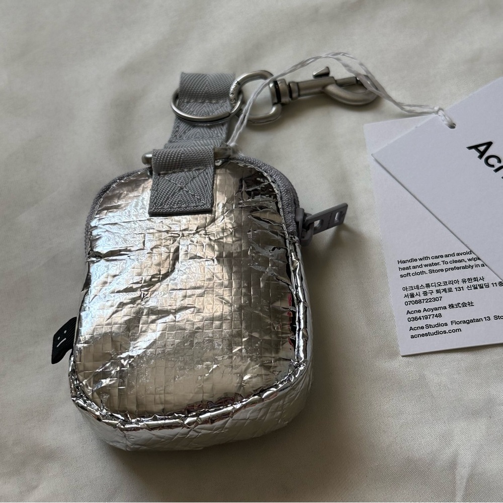 Acne Studios Mini Pouch Silver - Picture 5 of 14